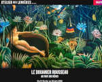 Expo Atelier des Lumières Paris Le Douanier Rousseau Au pays des rves