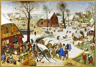 Bruegel Le Dénombrement de Bethléem