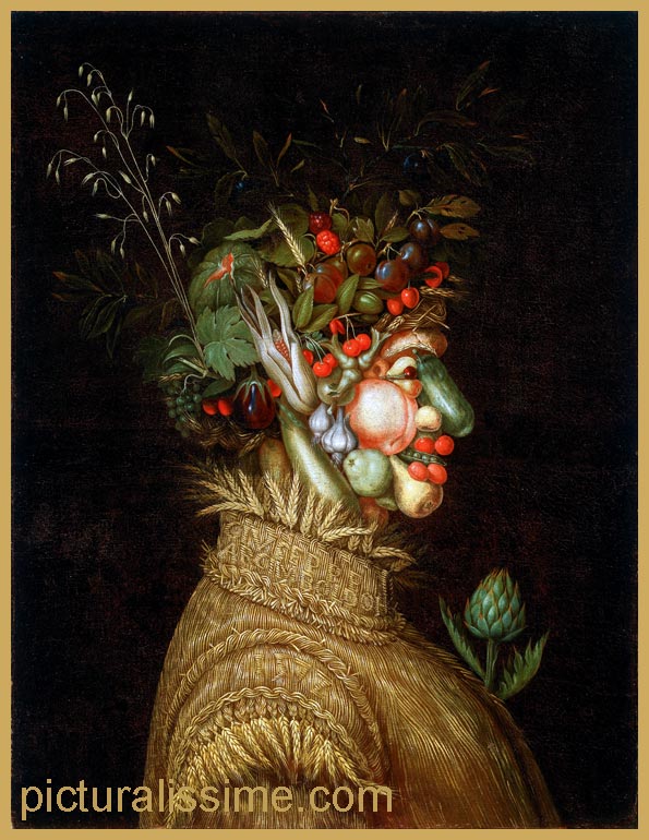 Copie Reproduction Arcimboldo l'été 1572