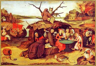 Bruegel La Tentation de Saint Antoine