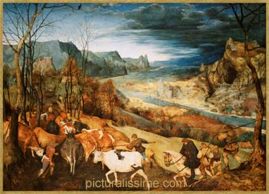 Bruegel rentrée des troupeaux