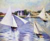 Caillebotte Voile sur la Seine à Argenteuil