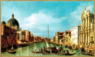 Canaletto le grand canal vers la Fondamenta dell Croce vu des Scalzi