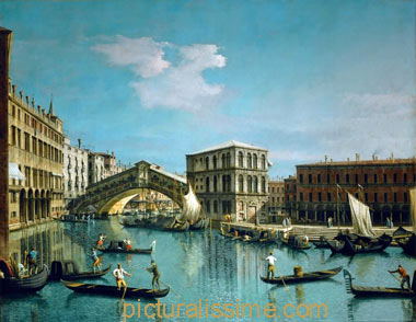 Canaletto le Pont du Rialto vu du nord