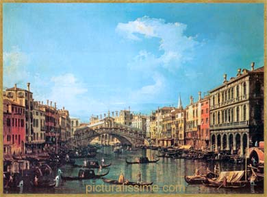 Canaletto le Pont du Rialto vu du sud