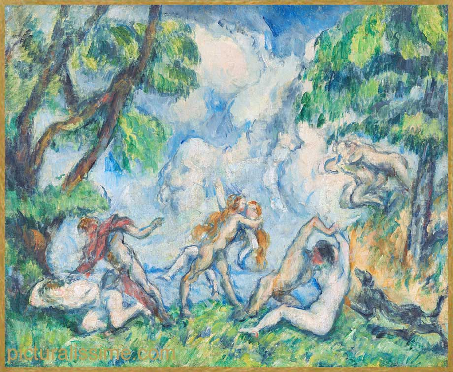 Copie Reproduction Cézanne la Bataille de l'Amour