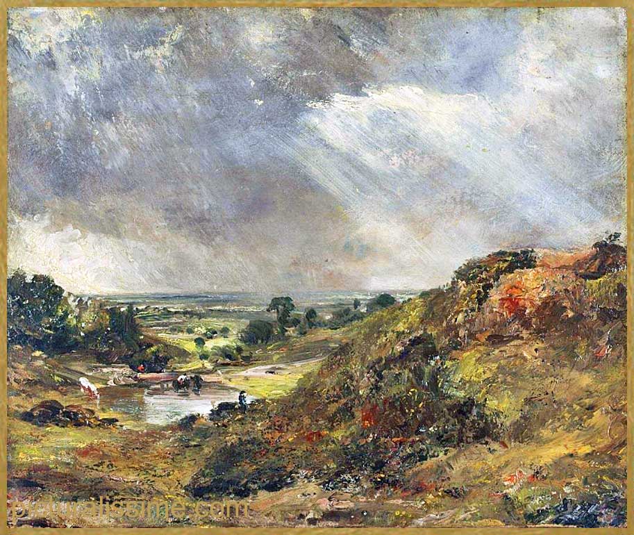 Copie Reproduction Constable étang de Hampstead Colline de Branch