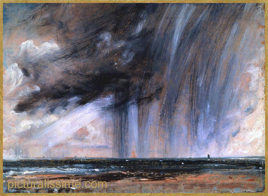 Copie Reproduction Constable Orage sur la mer