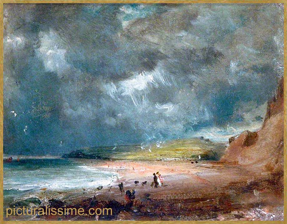 Copie Reproduction Constable la Baie de Weymouth