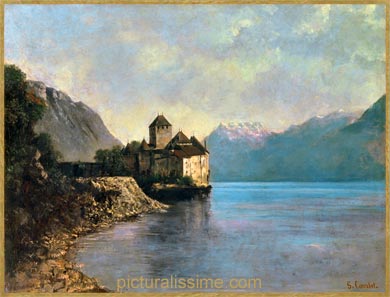 Gustave Courbet le Château de Chillon 1874