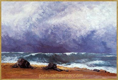 Gustave Courbet la Vague N4