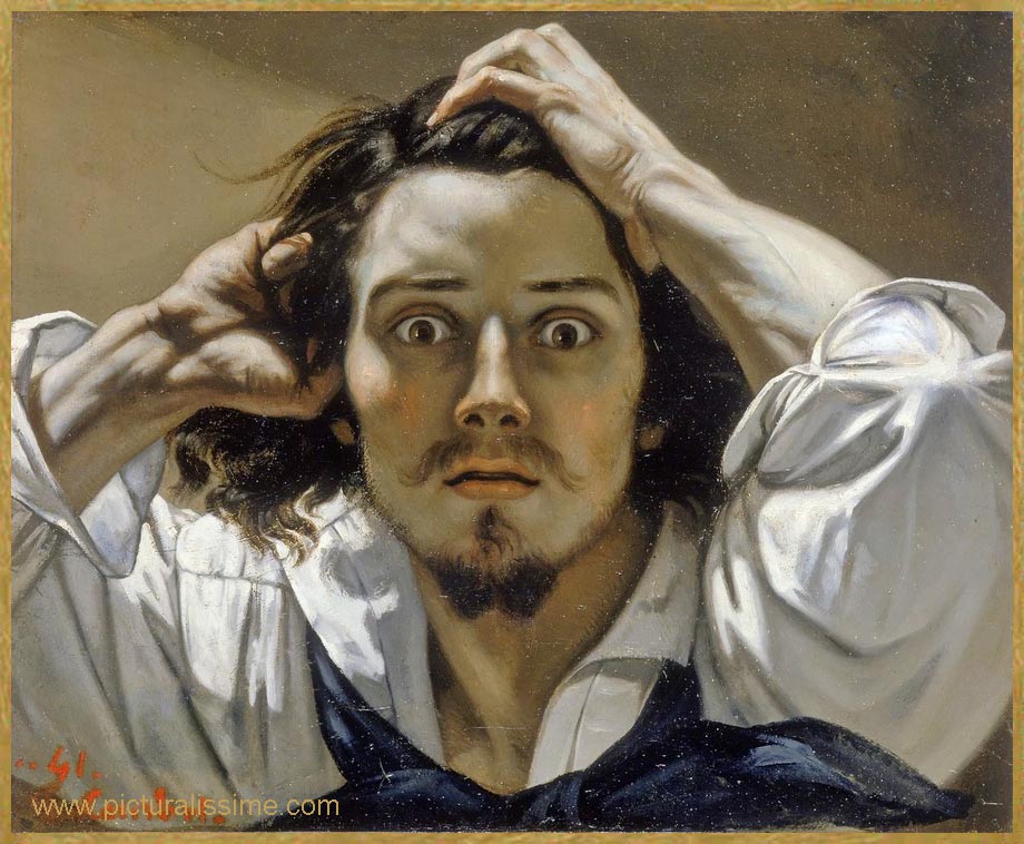 Copie Reproduction Courbet Le dsespr