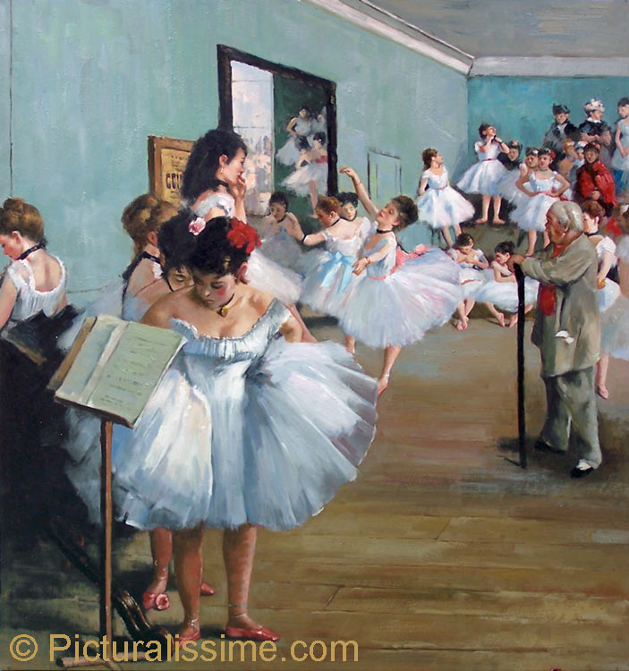 Exemple de qualit d'une reproduction de tableau copie de Degas