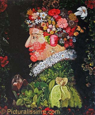 Exemple de la qualité de réalisation d'une Reproduction de Arcimboldo