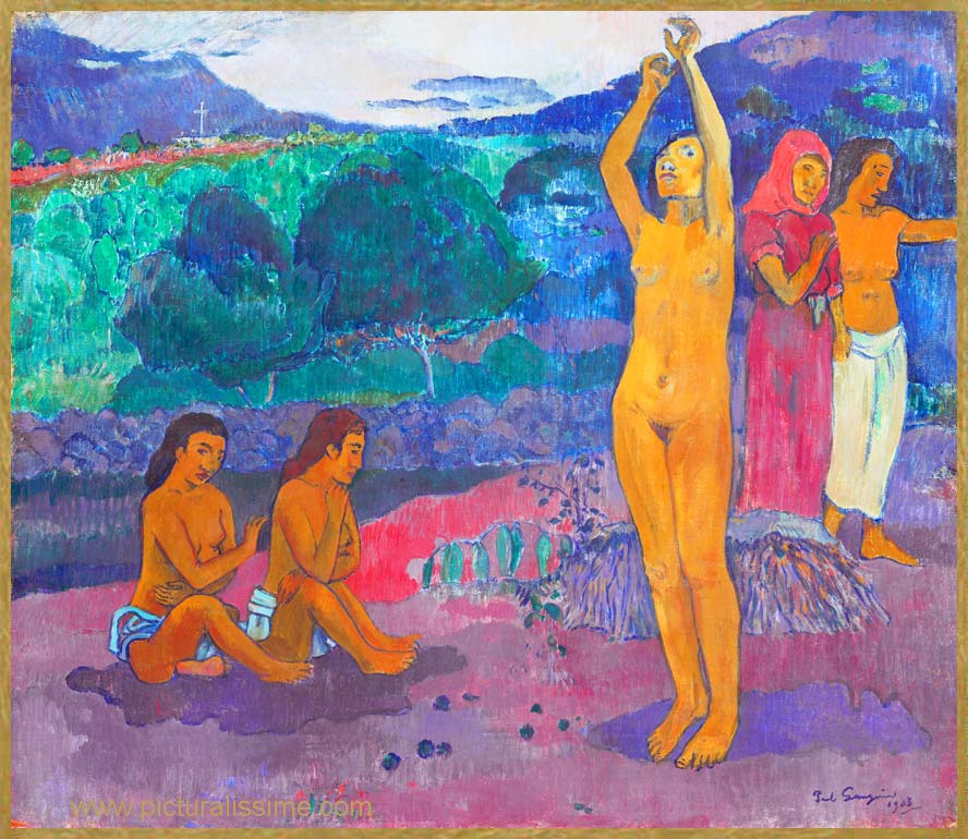 Copie Reproduction de Gauguin l'Invocation