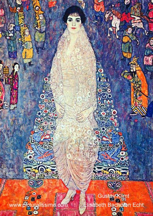 Copie Reproduction de Klimt Elisabeth Bachofen Echt