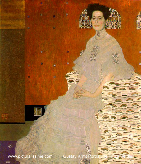 Copie Reproduction de Klimt Portrait de Fritza Reidler