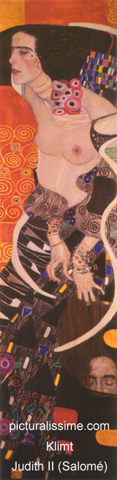 Copie Reproduction de Klimt Judith II Salomé