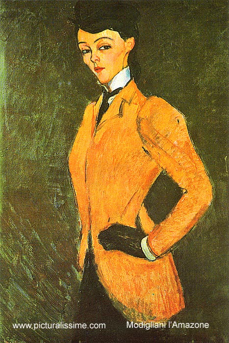 copie reproduction de Modigliani l'Amazone