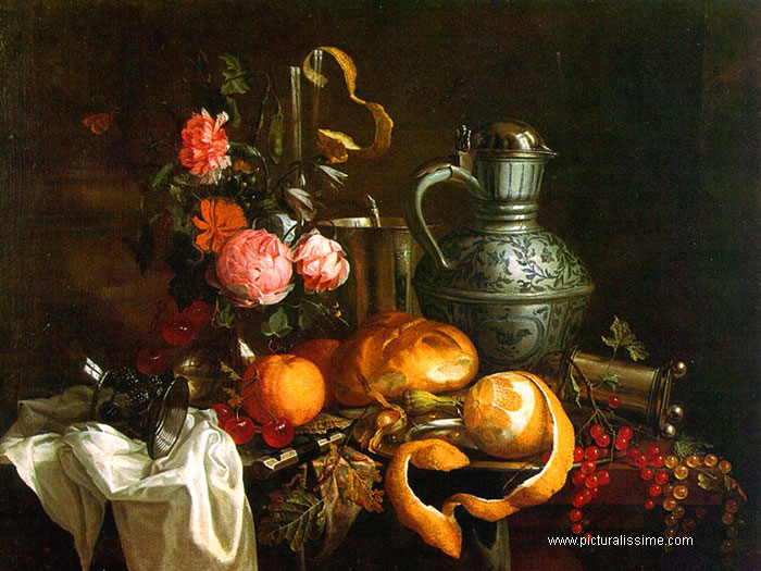 Copie Repropuction nature morte Davidsz de Heem N1