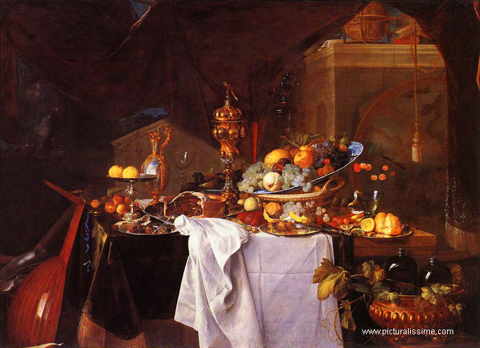 Copie Repropuction Davidsz de Heem Table de Desserts