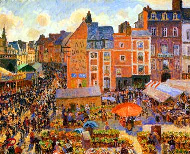 Camille Pissarro la Foire de Dieppe