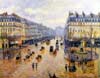 Pissarro avenue de l'opéra effet de pluie