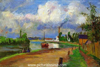 Camille Pissarro paysage de l'oise