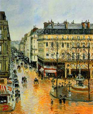 Camille Pissarro rue Saint Honoré après midi effet de pluie