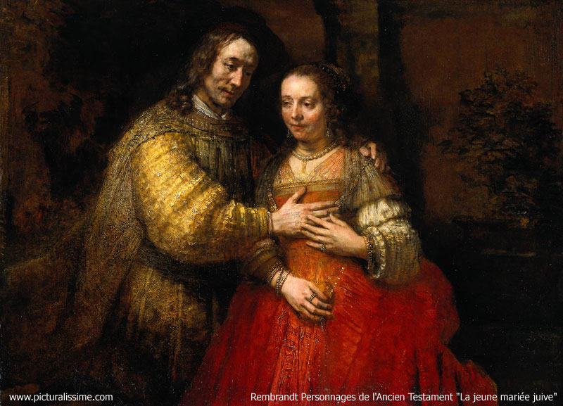 Rembrandt Personnages de l'Ancien Testament La jeune mariée