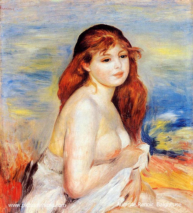 Copie Reproduction Renoir Baigneuse