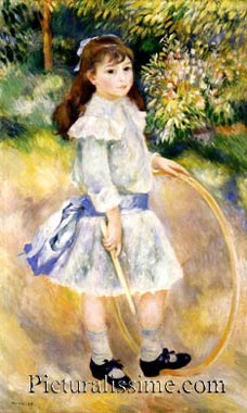 Auguste Renoir fillette au cerceau