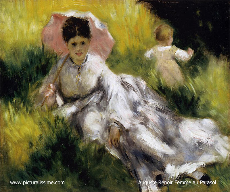 Copie Reproduction Renoir Femme au Parasol