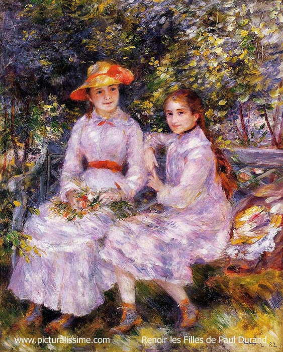 Copie Reproduction Renoir les Filles de Paul Durand