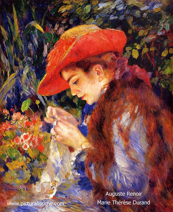 Copie Reproduction Renoir Marie Thérèse Durand