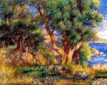 Auguste Renoir paysage à coté de Menton