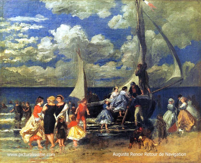 Copie Reproduction Renoir Retour de Navigation