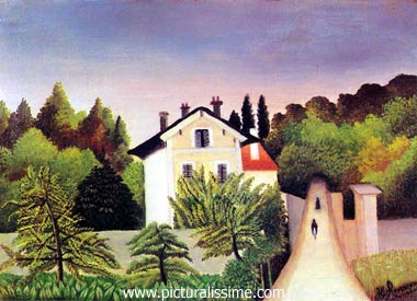 henri rousseau maison en lisière de forêt