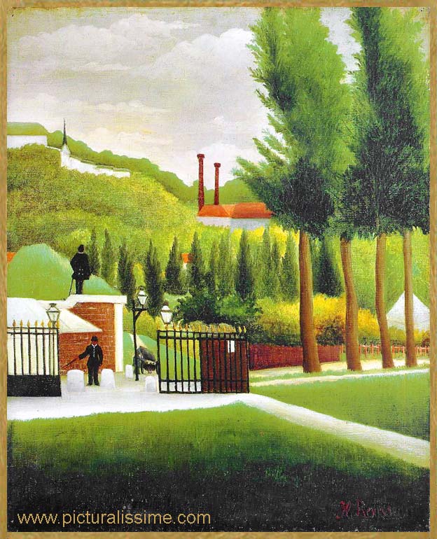 Copie Reproduction Henri Rousseau La Maison