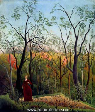 henri rousseau promenade en forêt