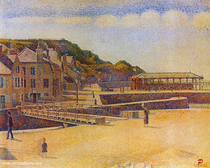 Copie Reproduction Seurat Port en Bessin