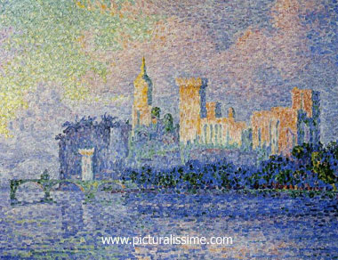 Paul Signac le Palais des Papes à Avignon