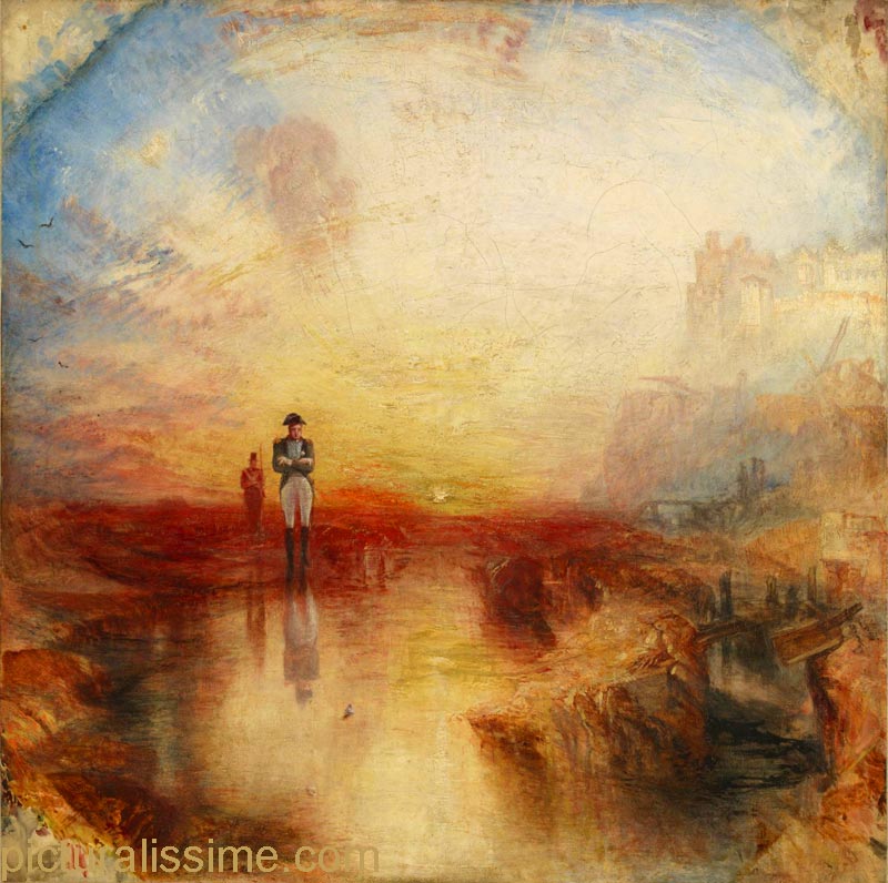 Copie Reproduction Turner la Guerre. l'exilé et l'Arapède