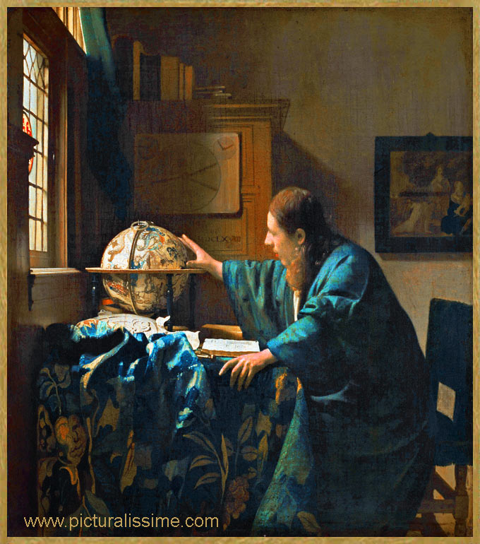 copie reproduction Vermeer l'Astronome